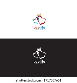 Logo de Love Life en el vector