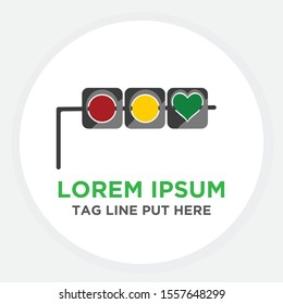 Love Lights logo. Love Traffic Lights logo.Dating Logo