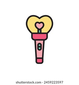 Ilustración vectorial de iconos de amor Lightstick