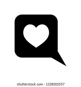 love or like icon vector