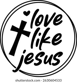 Love like Jesus, Jesus design