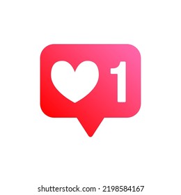 Amor, Me Gusta El Icono Del Vector De Color Del Contador