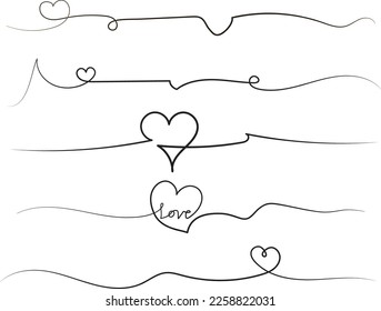 Love Line Art Bundles for Valentine day