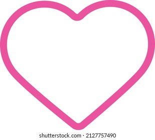 icono de la línea de amor, trazo editable y color.