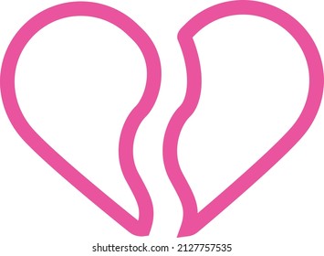 love line icon, editable stroke and color.