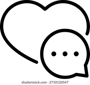 love line icon illustration vector