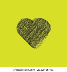 Love Line Icon, Logo and Background Vector Illustration Flat Design Trendy