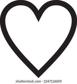 Love line icon vector design template and illustration with editable stroke