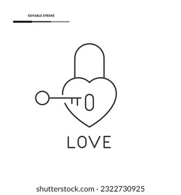 Love Line Icon Vektordesign.