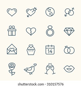 Love line icons