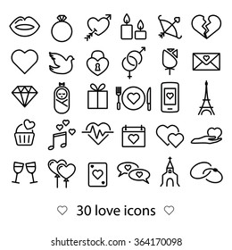 love line icons