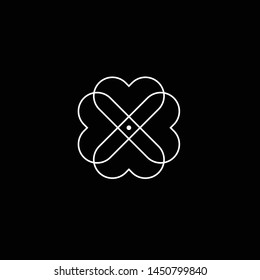 love line logo design template