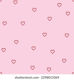 Love line with pink background