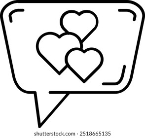 Love Line vector Icon Design