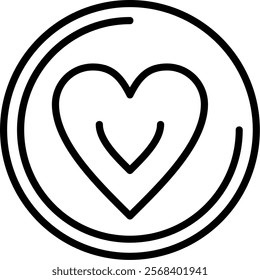 In Love Line Vector Icon Design