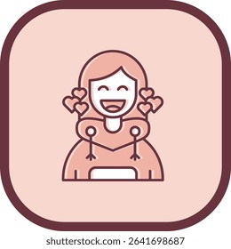 Love Line vector Icon Design