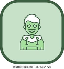 In love Line vector Icon Design