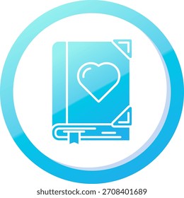 Love Line Vektor Icon Design