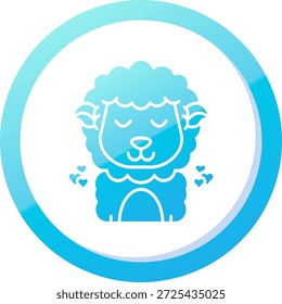 Diseño de icono de Vector de línea de amor
