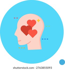 In love Line vector Icon Design