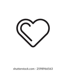 Love linear vector icon, love line art icon vector