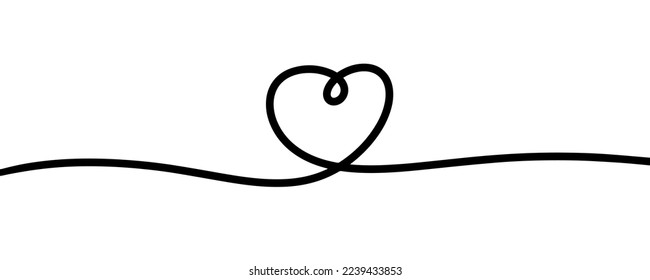 Love lines banner background design vector. 