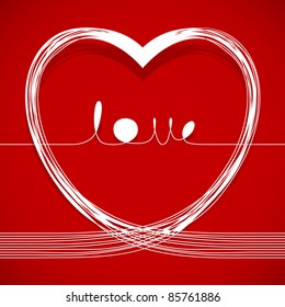 Love lines. Vector illustration.