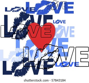 Love with Lips Design