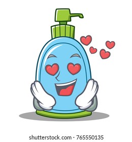 In love liquid soap character cartoon