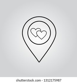 Love location icon