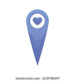 icono de plantilla de diseño de elemento de logotipo de ubicación de amor