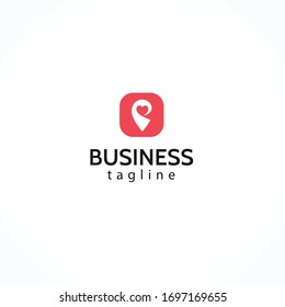 love location point logo icon 
