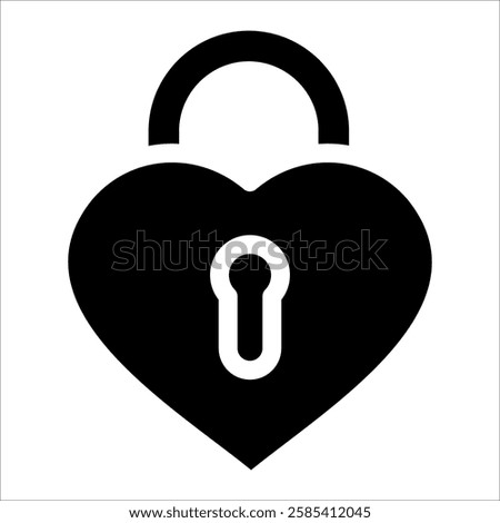 Love Lock Bridge Icon Element For Design