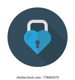 love lock circle flat