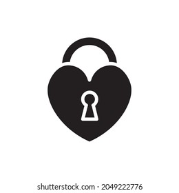 Love Lock Filled Vektorgrafik