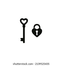 icône verrouillage d'amour et verrouillage