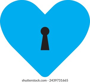 love lock icon vector asset 