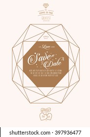 Love Locked/ happily ever after/ Save the date/ Love masthead/ wedding proposal/ Diamond line art/ Diamonds are forever