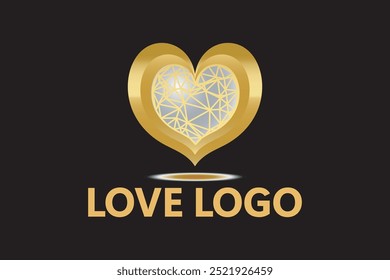 Love logo design. Love card design.