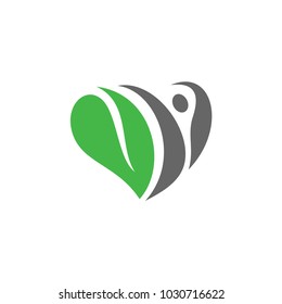 Love Logo design, flowers design vector for spa, boutique, beauty salon, cosmetician, shop, yoga class, hotel and resort