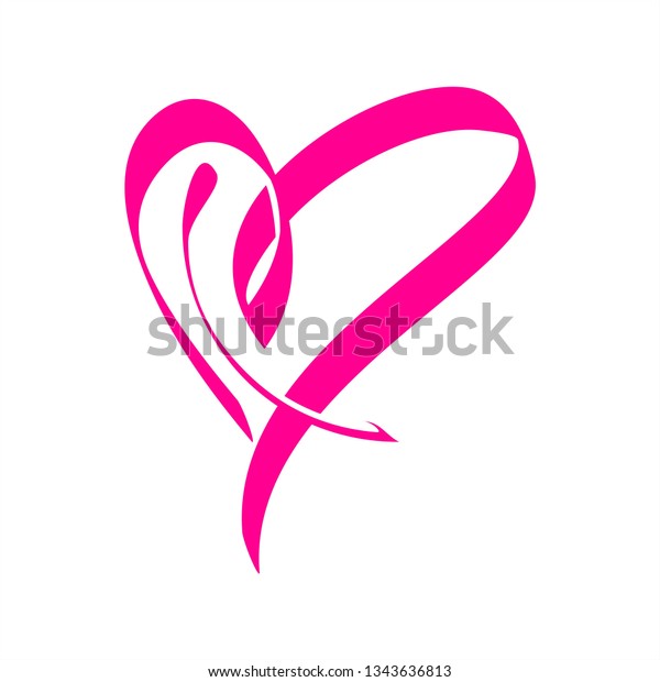 Love Logo Design Inspiration Ribbon Floral Royalty Free Stock Image