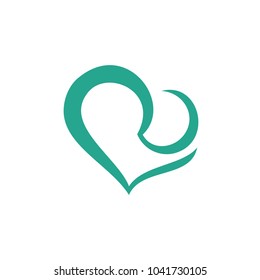 Love Logo Design Template. Initial L R  Logo Icon. Vector Illustration.