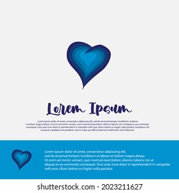love logo design template, suitable for women's logo brands