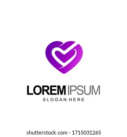 love logo design template. vector ready to use