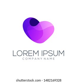 love logo design vector abstract