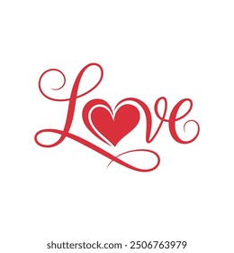 Liebe Logo-Design und Vektor-Vorlage 