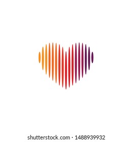 Love logo design vectors modern colorful V.4