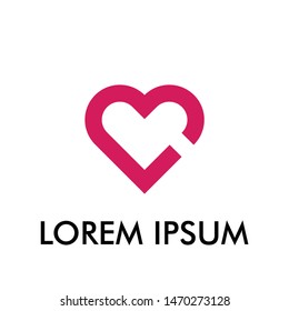 love logo icon for care and health company