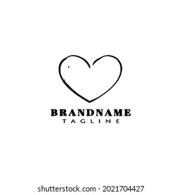 plantilla de diseño de iconos de logotipo de amor ilustración vectorial moderna
