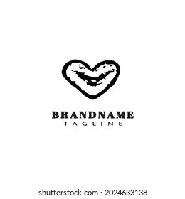 plantilla de diseño de iconos de logotipo de amor ilustración vectorial moderna